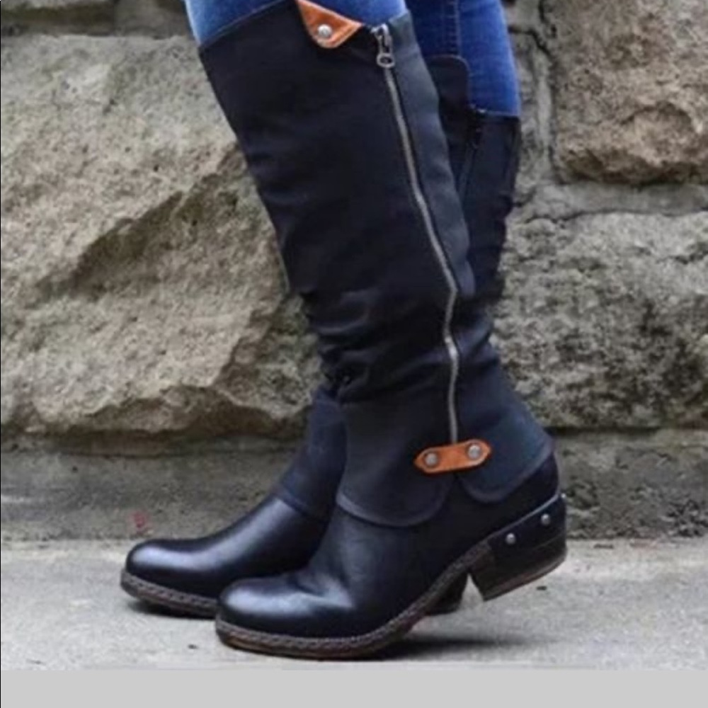 Floraday black boots size8/8.5